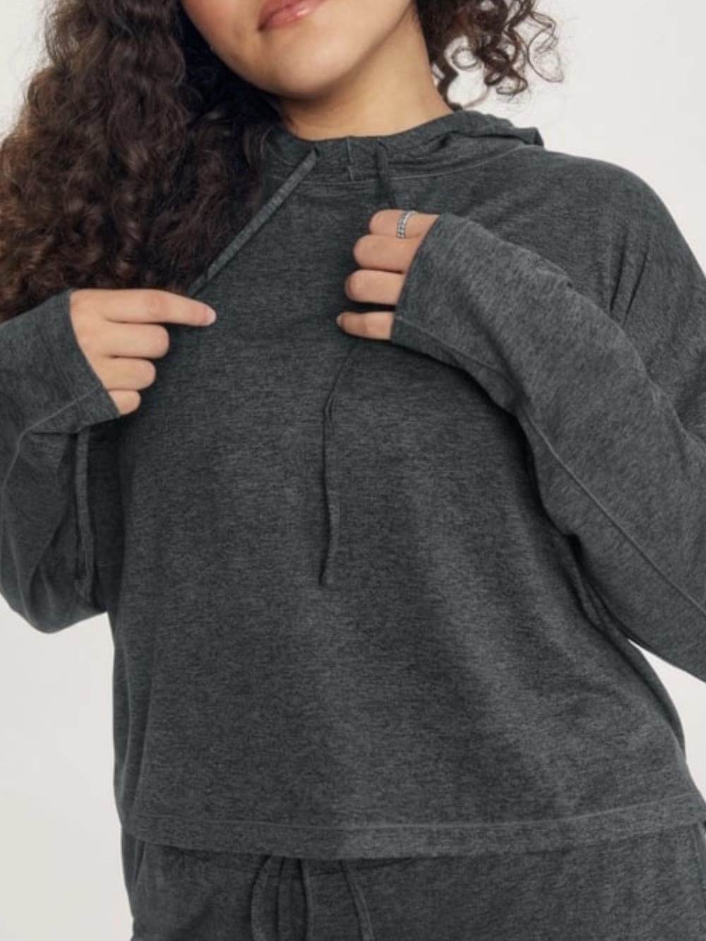 Girlfriend Collective‎ ReSet Hoodie Pullover Athleisure Yoga Moss Green Womens M